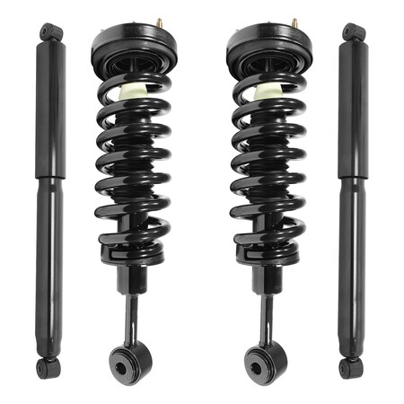 Unity 4-11204-252110-001 Front and Rear Complete Strut Assembly Shock Kit 4-11204-252110-001